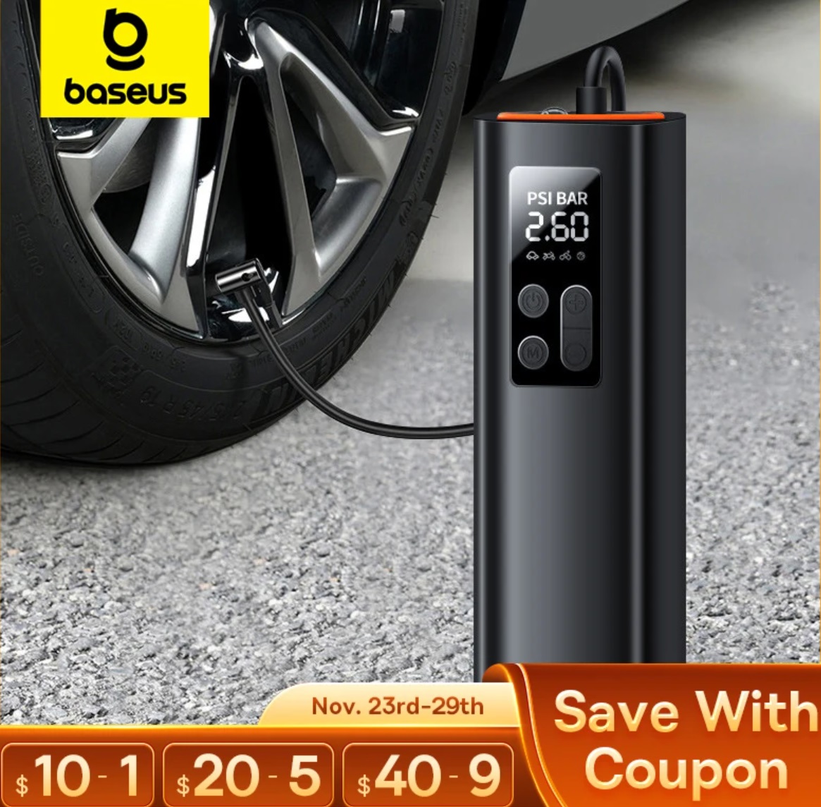 Mini compresor para coche