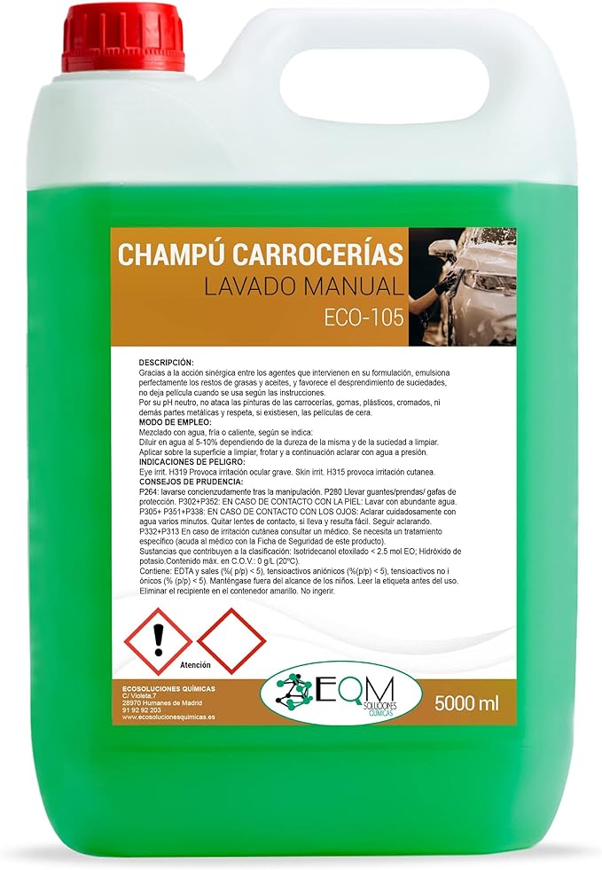 Champú para carrocerías