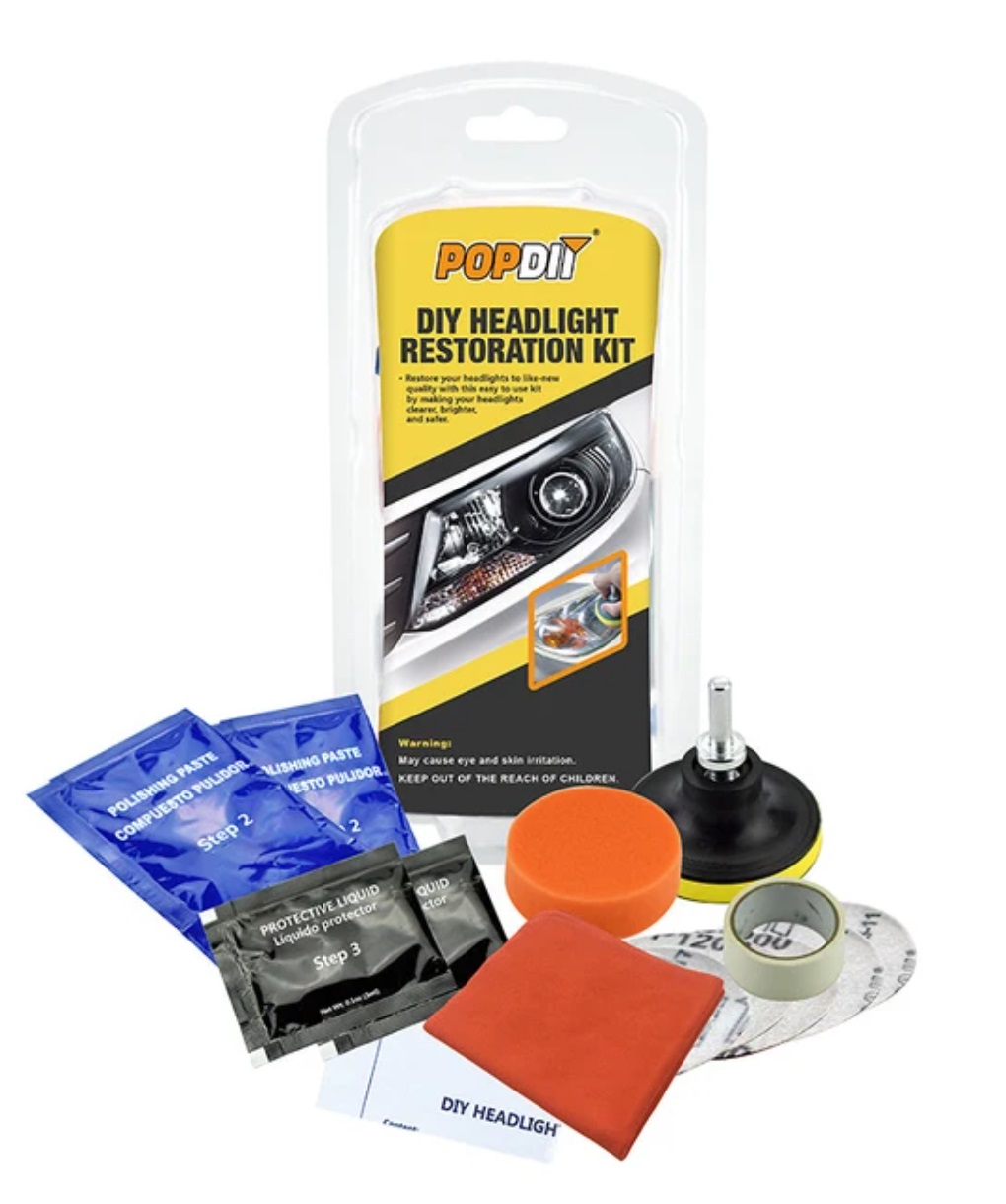 Pulido de faros con taladro